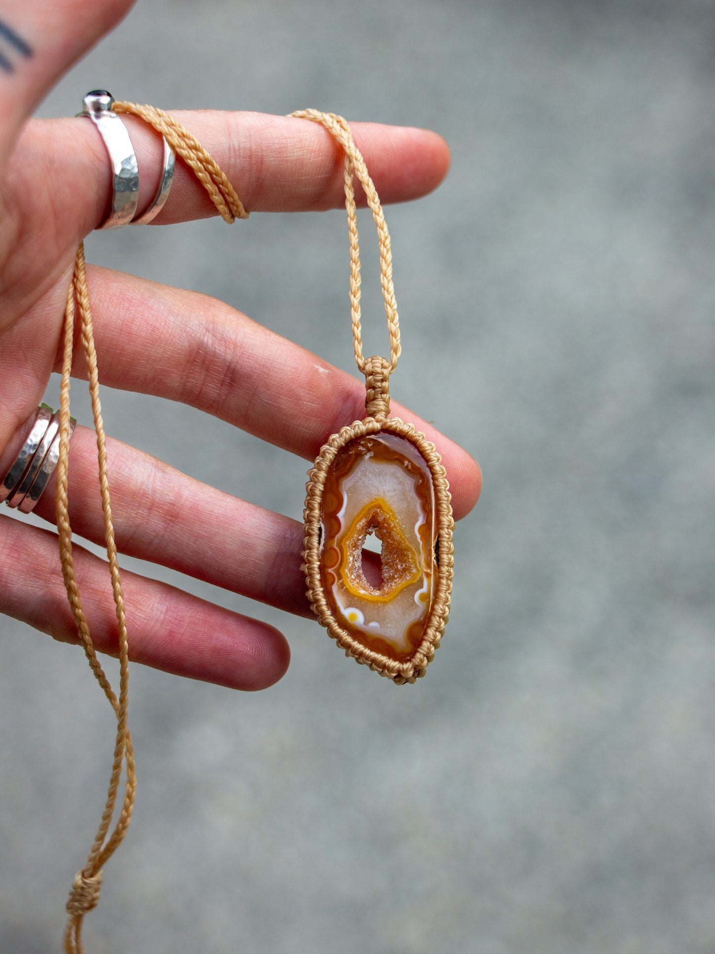 Agate necklace