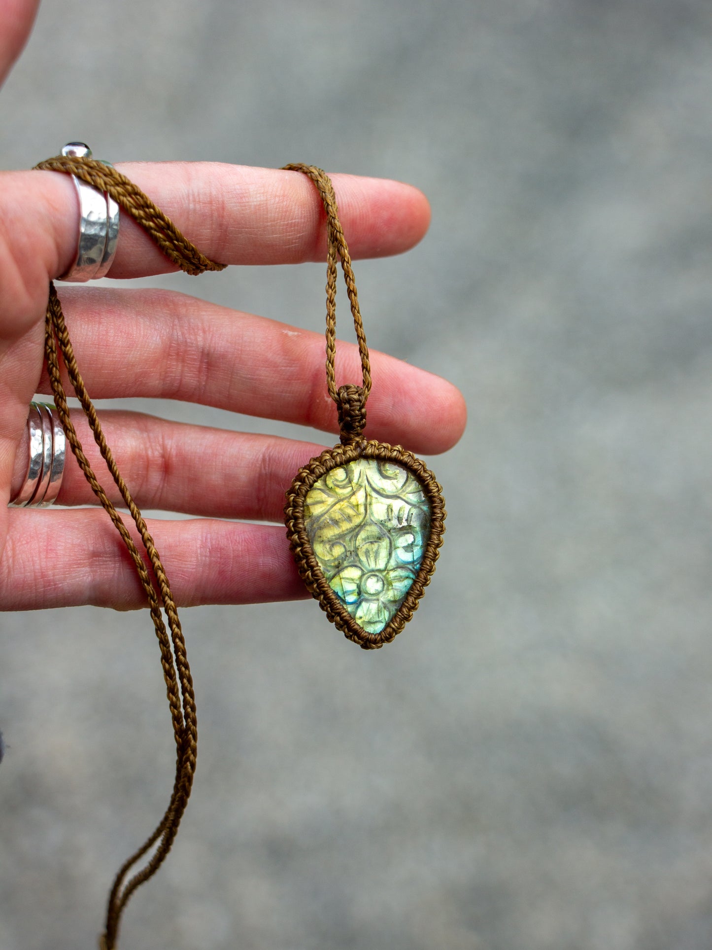 Labradorite necklace