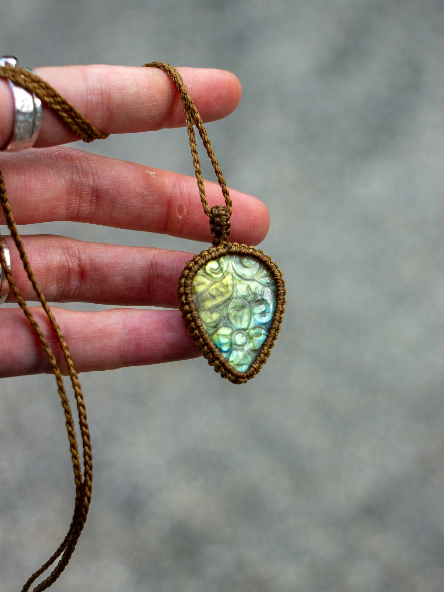 Labradorite necklace