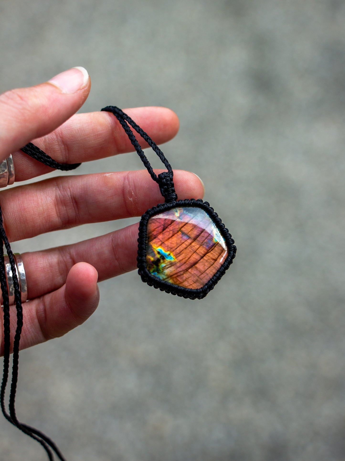 Labradorite necklace