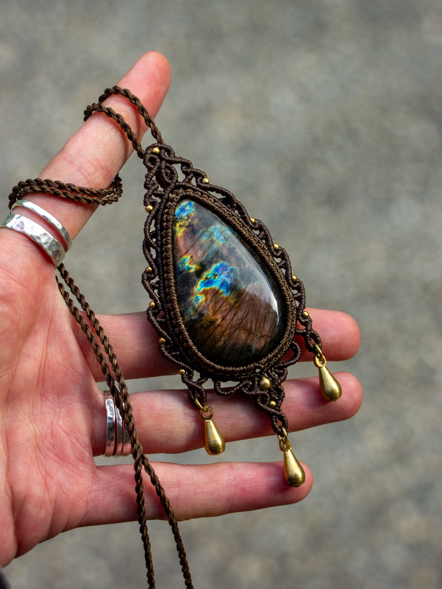 Labradorite necklace