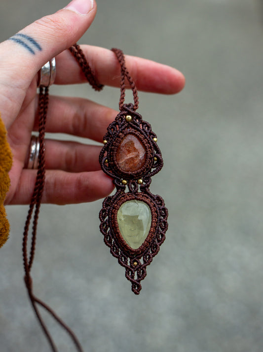 Sunstone & Citrine necklace