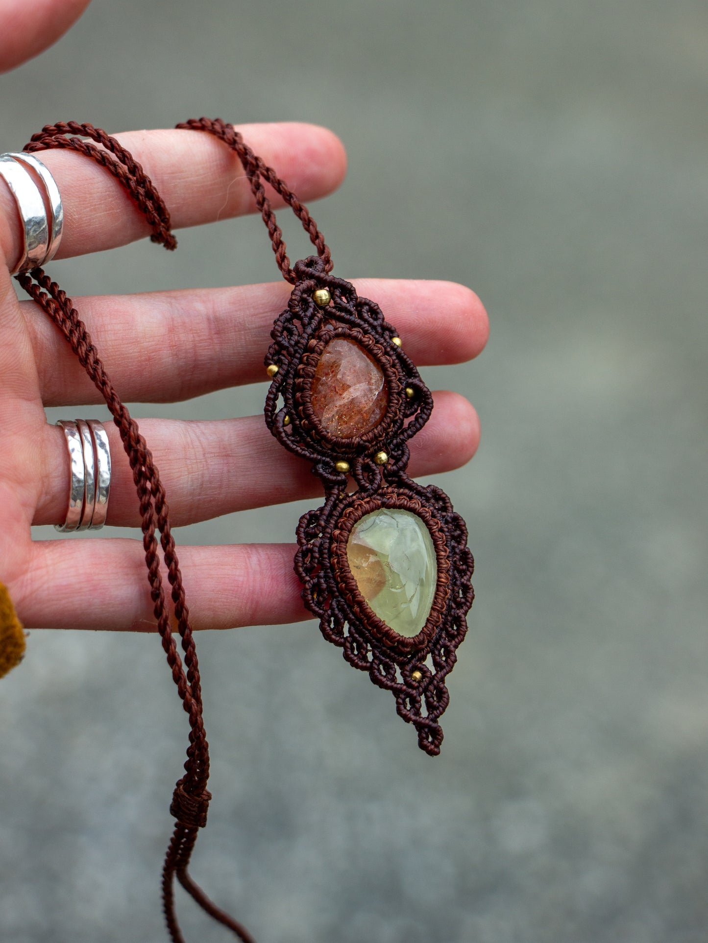 Sunstone & Citrine necklace