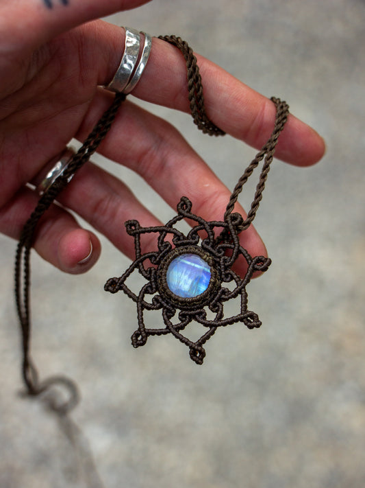 Rainbow Moonstone necklace