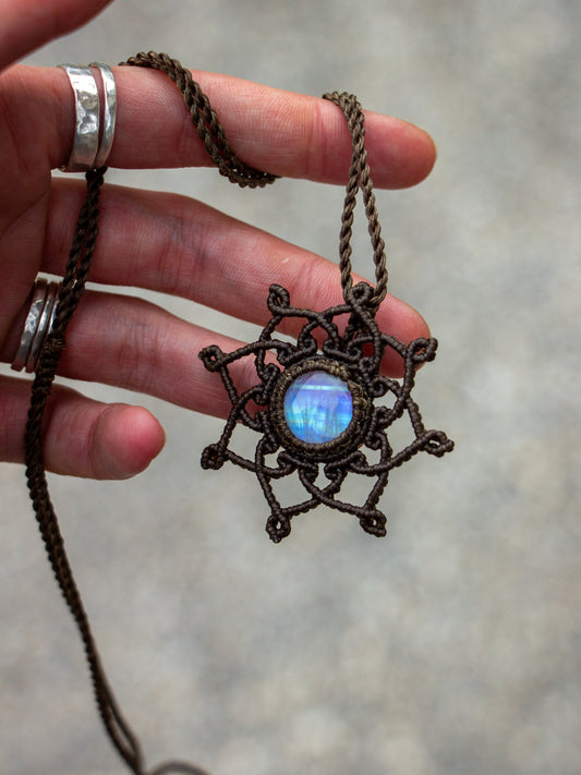Rainbow Moonstone necklace