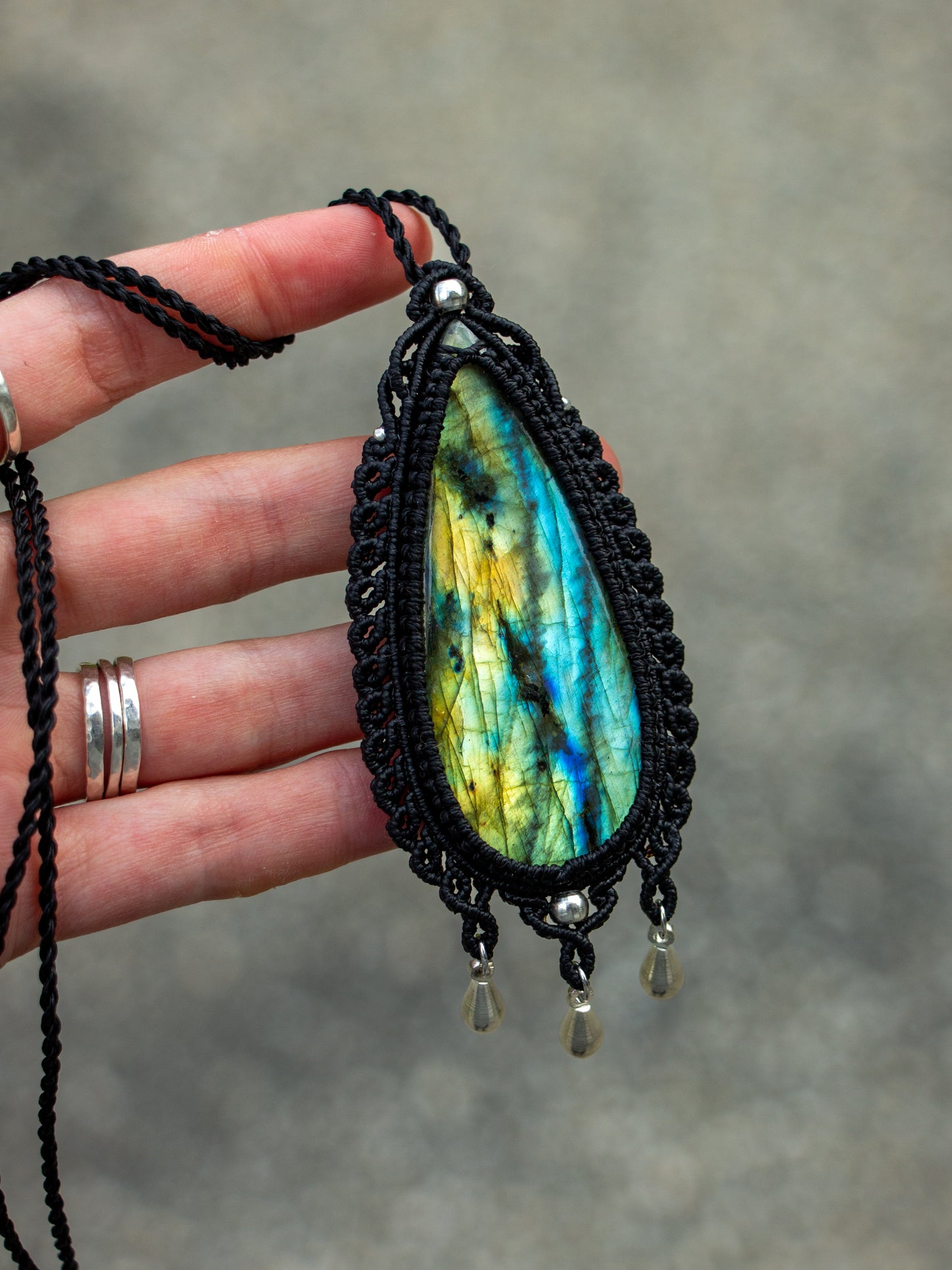 Labradorite necklace