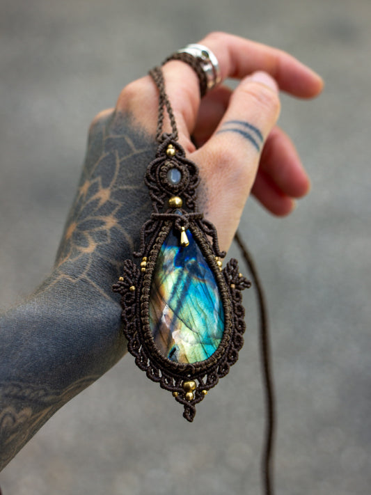 Labradorite & Moonstone necklace