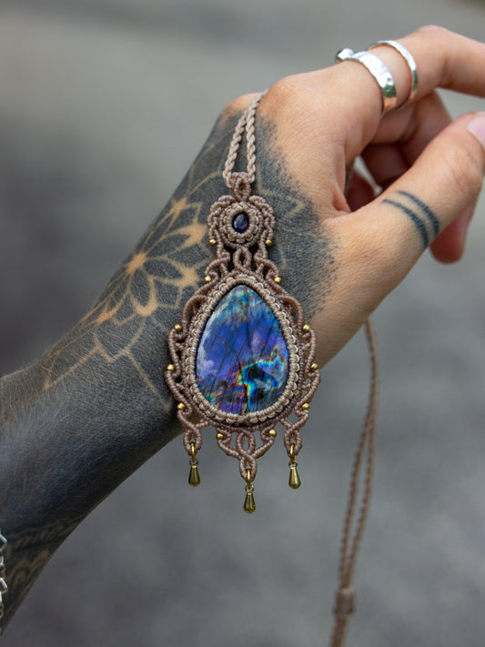 Labradorite & Amethyst necklace