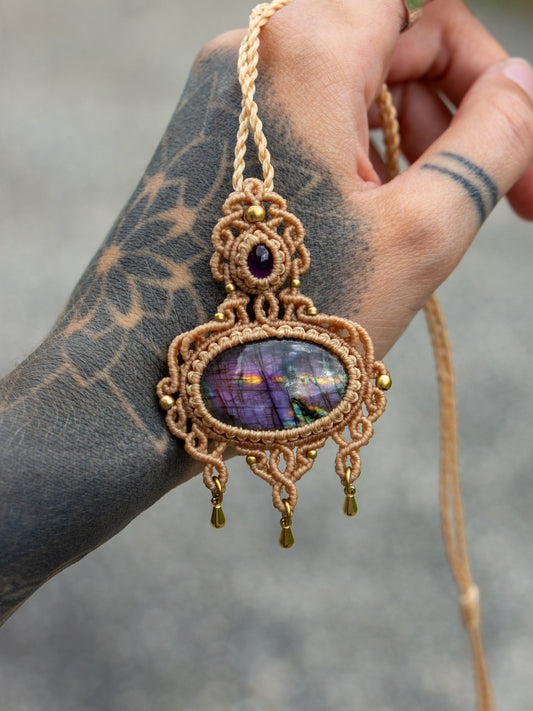 Labradorite & Amethyst necklace