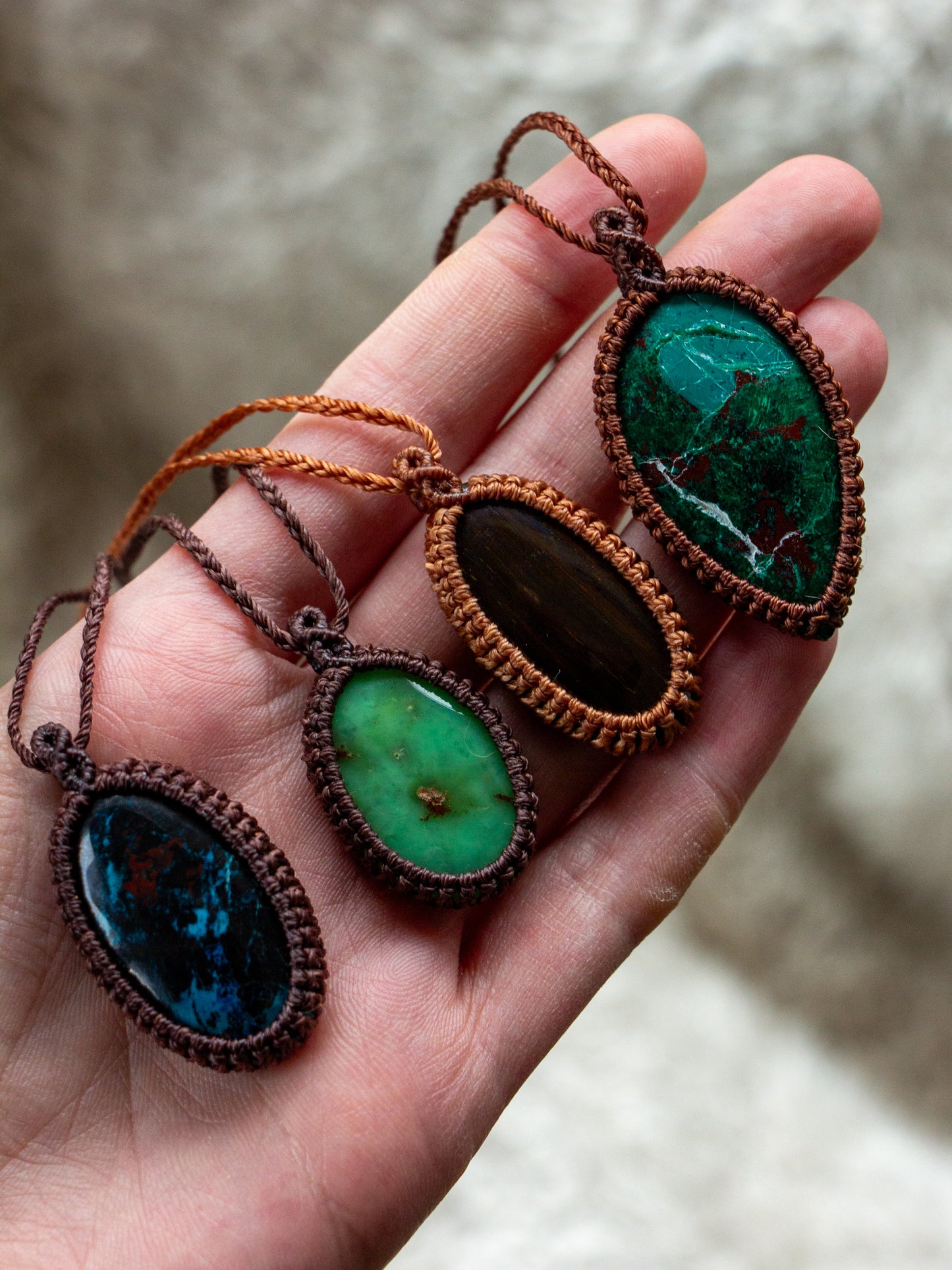 ~ affordables ~ simple macrame necklace