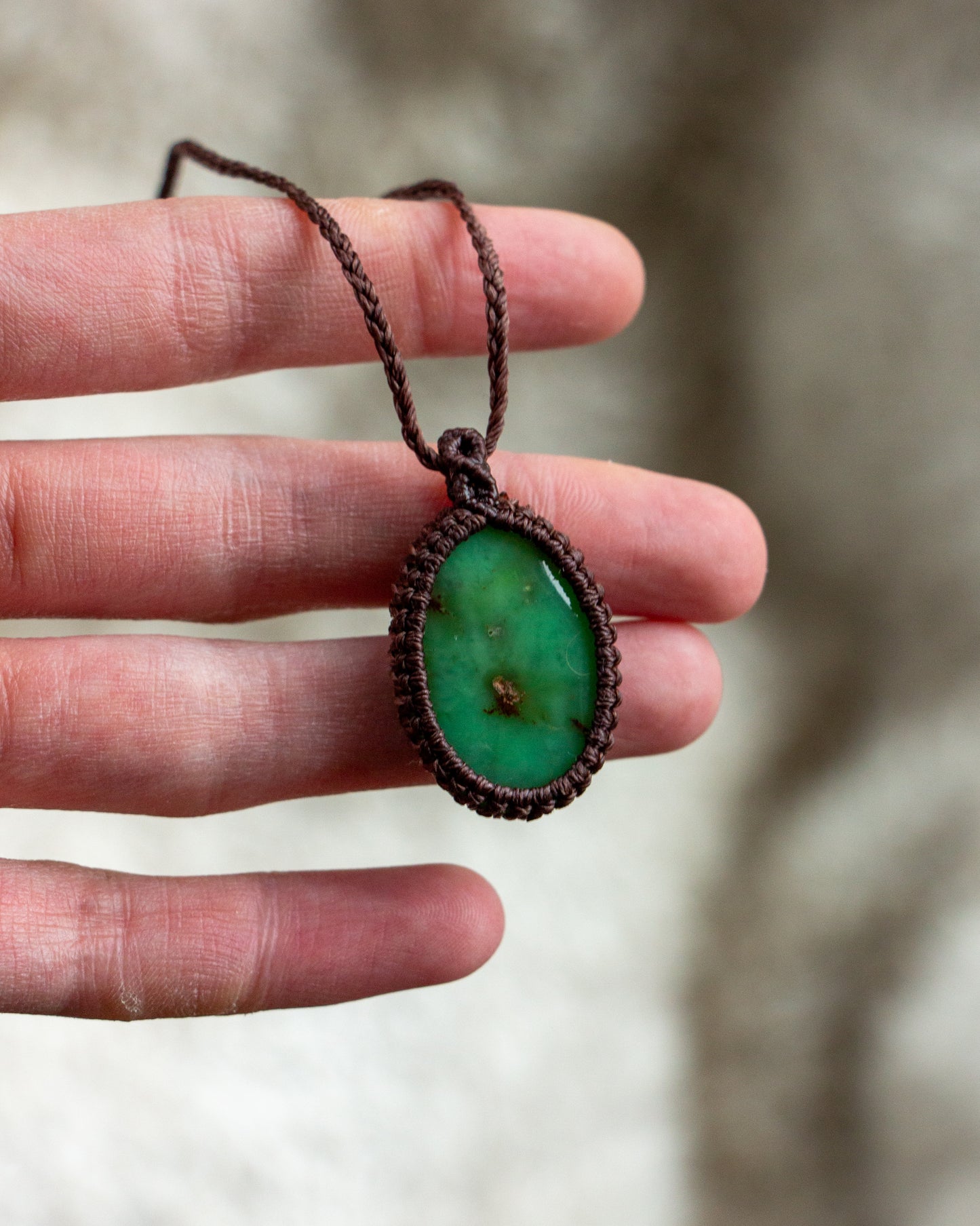 ~ affordables ~ simple macrame necklace