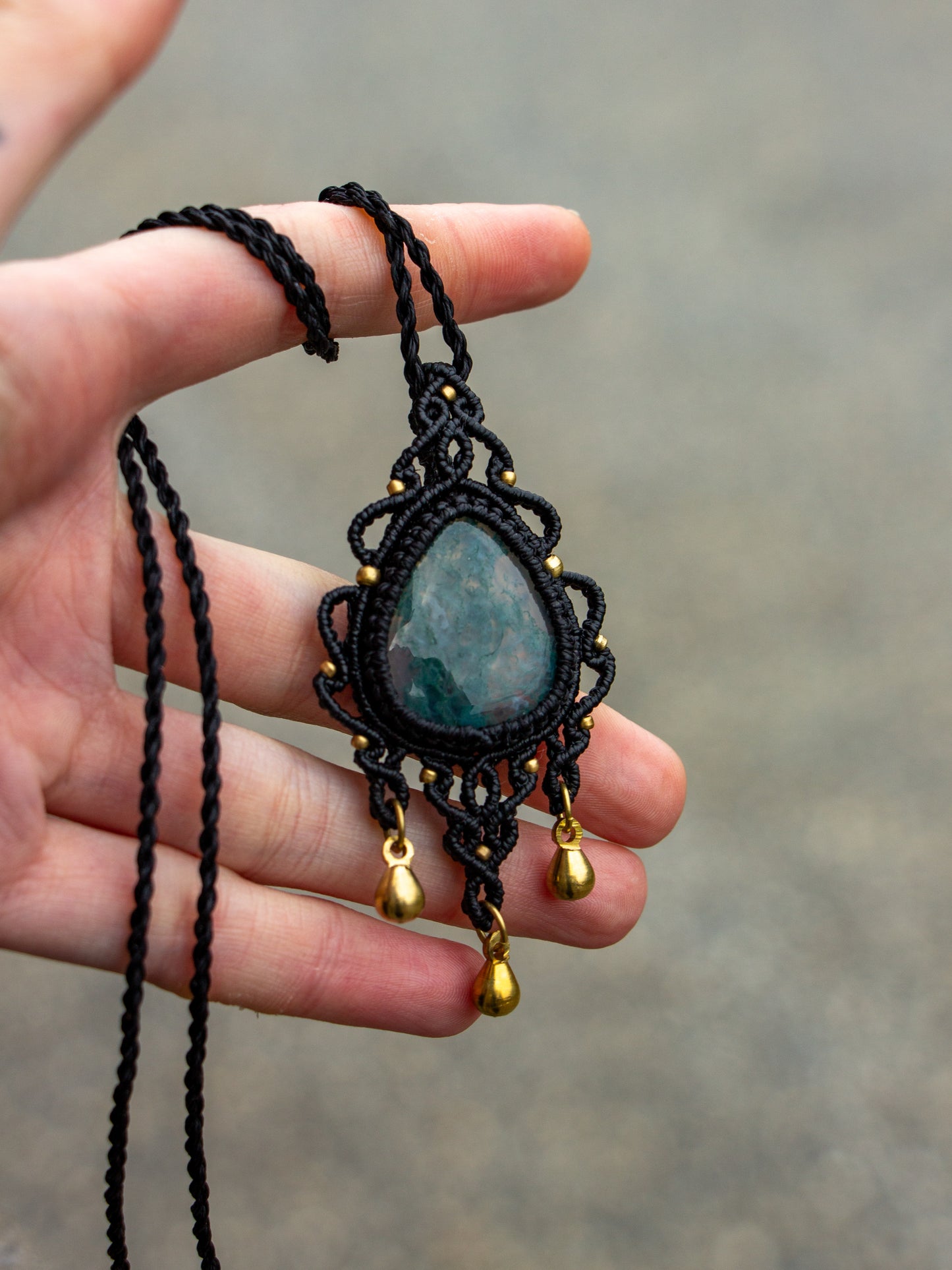 Moss Agate necklace