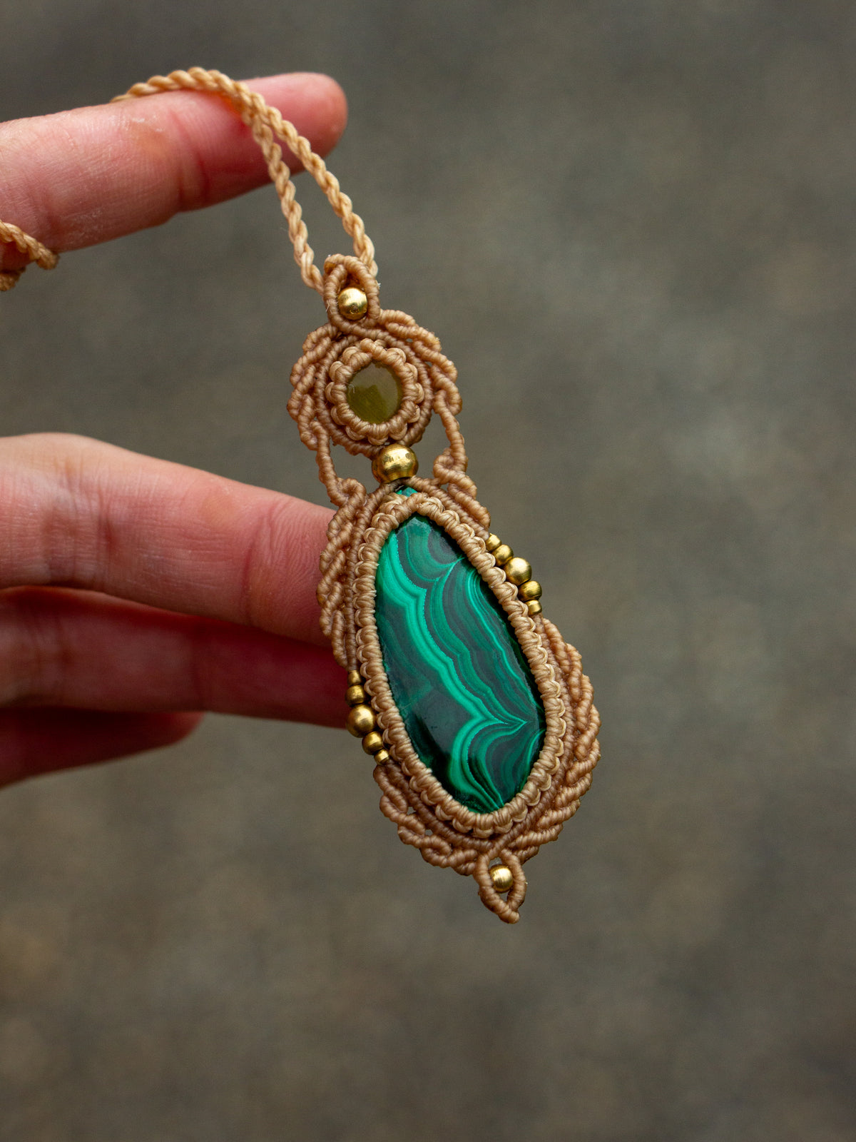 Malachite & Cat's Eye necklace