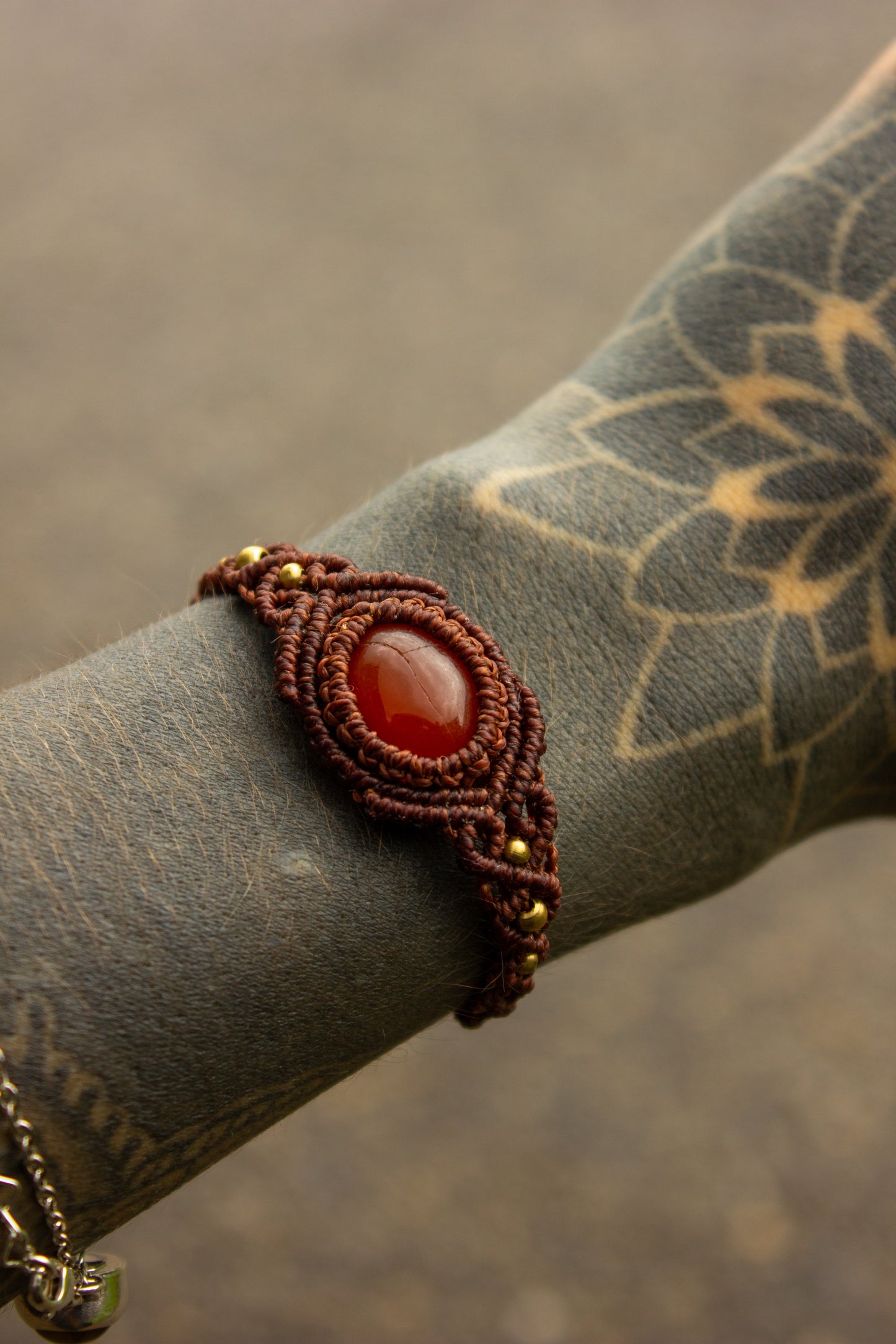 Carnelian • macrame bracelet
