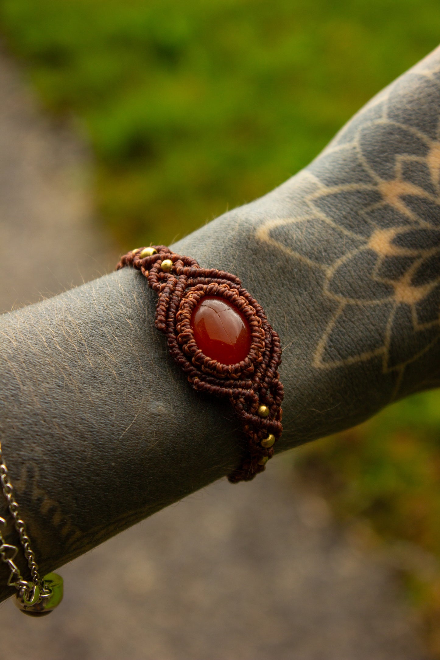 Carnelian • macrame bracelet