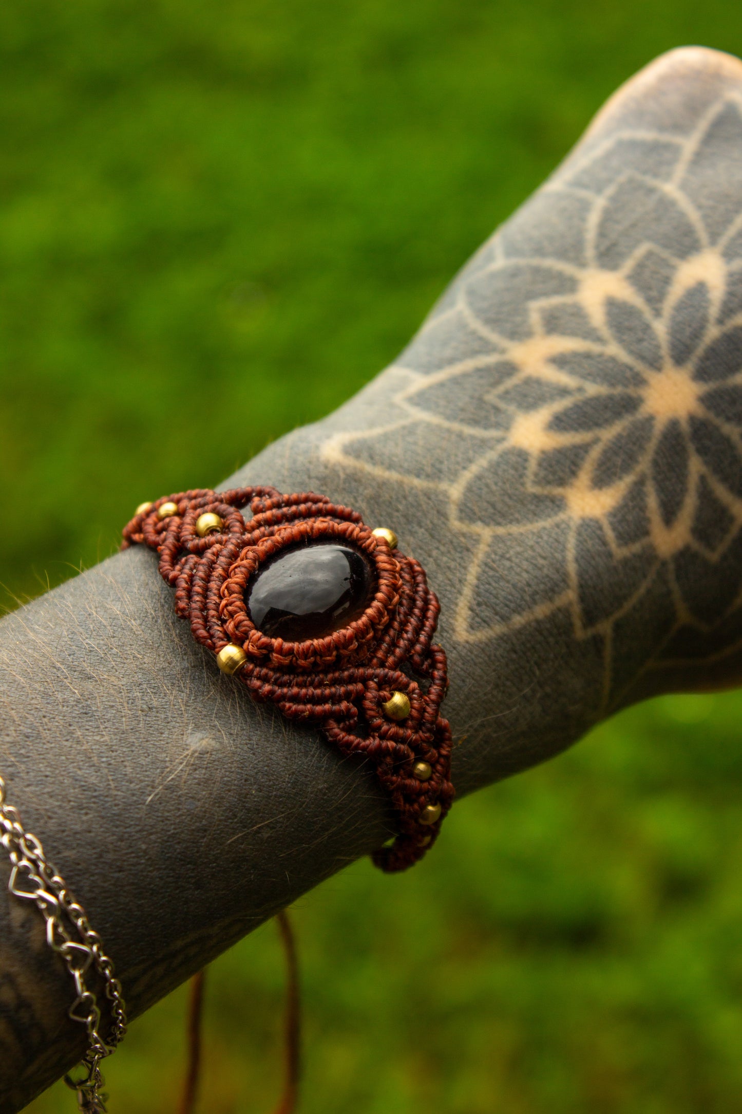 Smokey Quartz • macrame bracelet