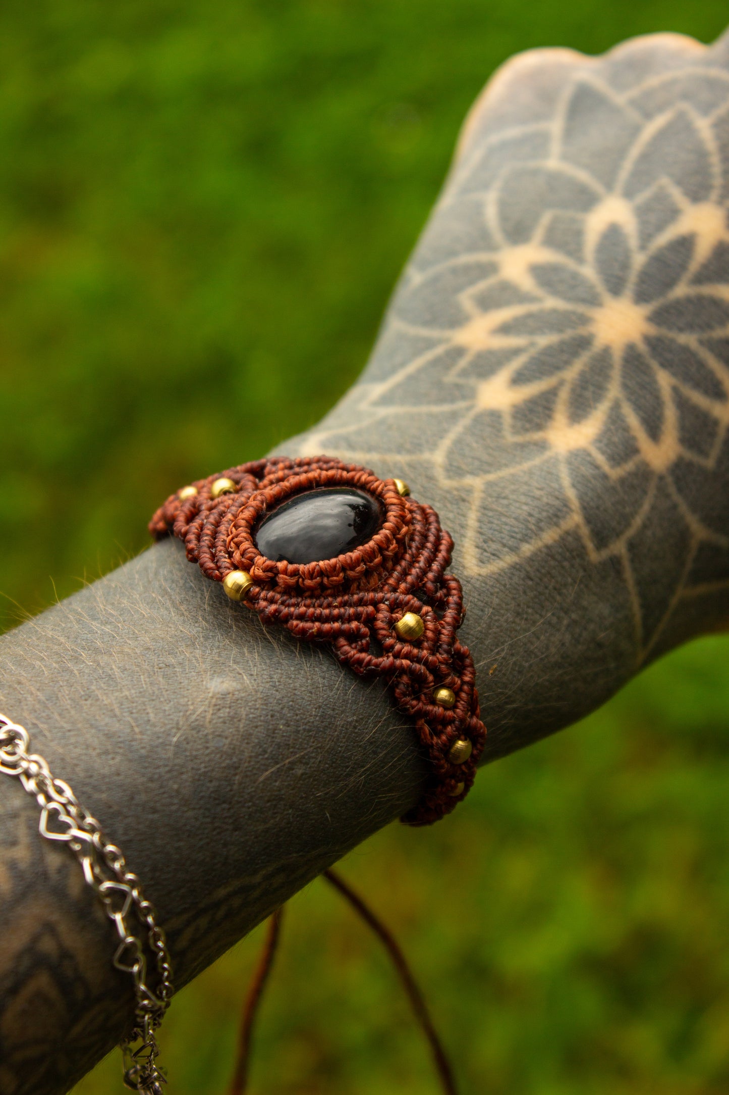 Smokey Quartz • macrame bracelet