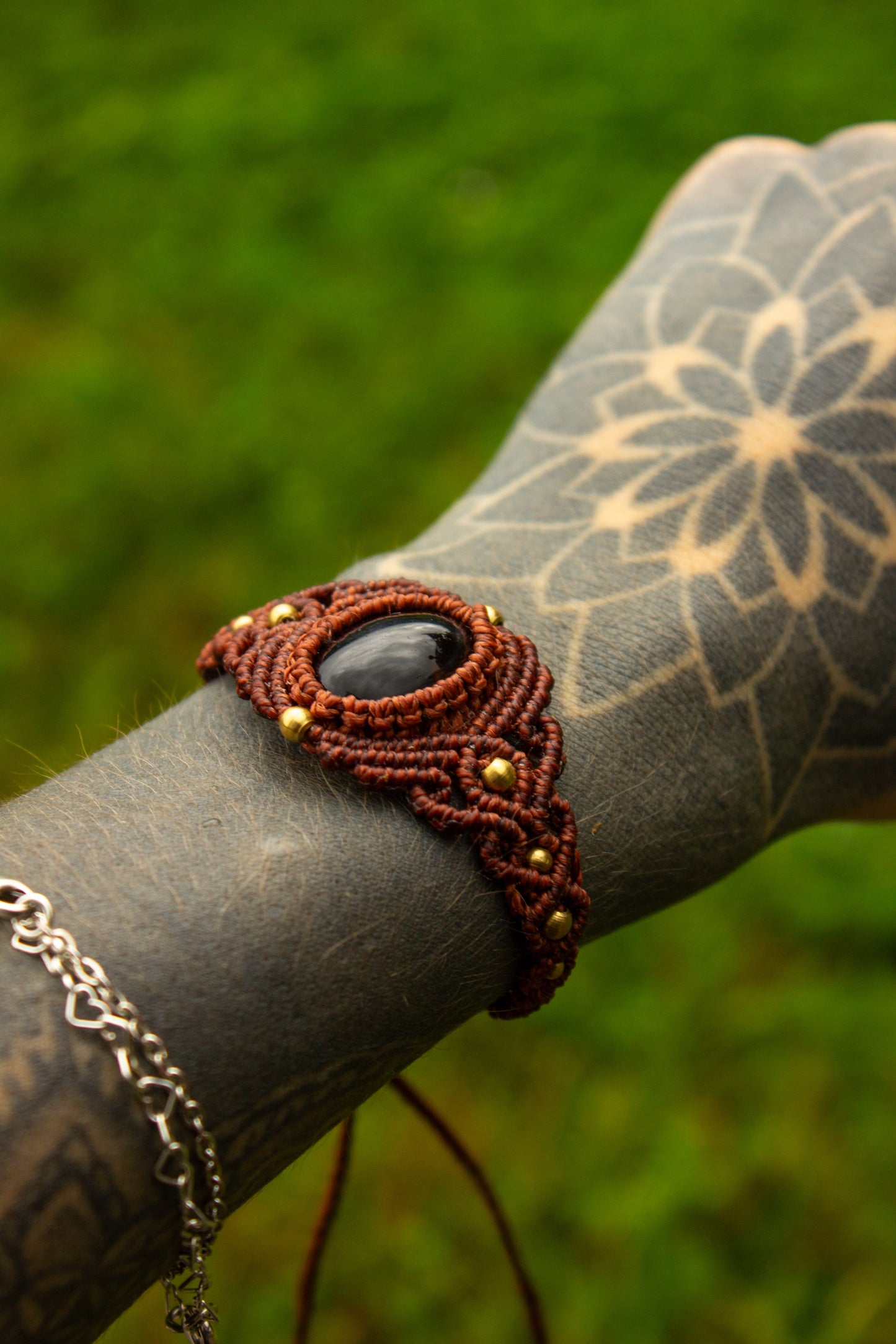 Smokey Quartz • macrame bracelet