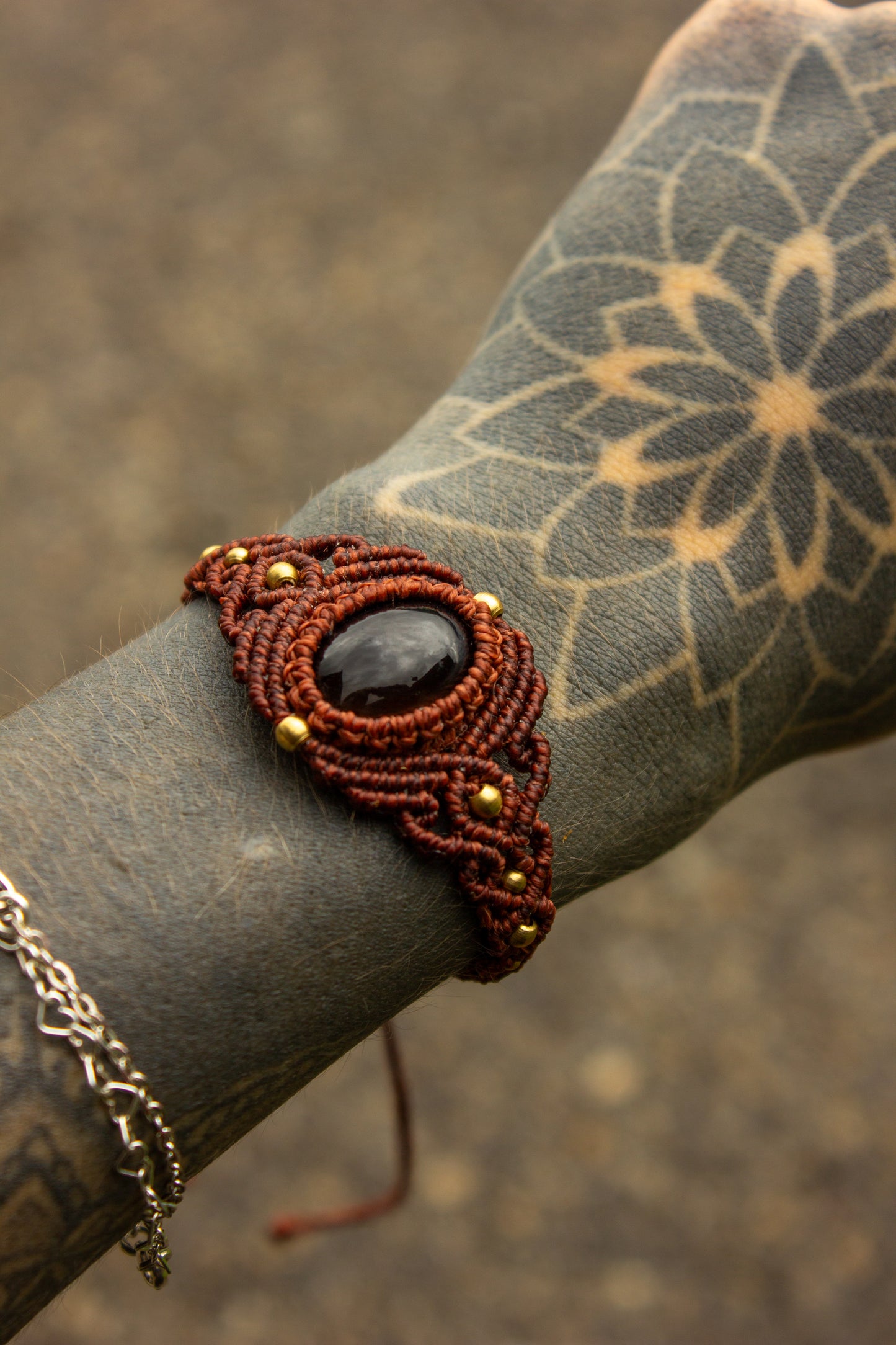Smokey Quartz • macrame bracelet