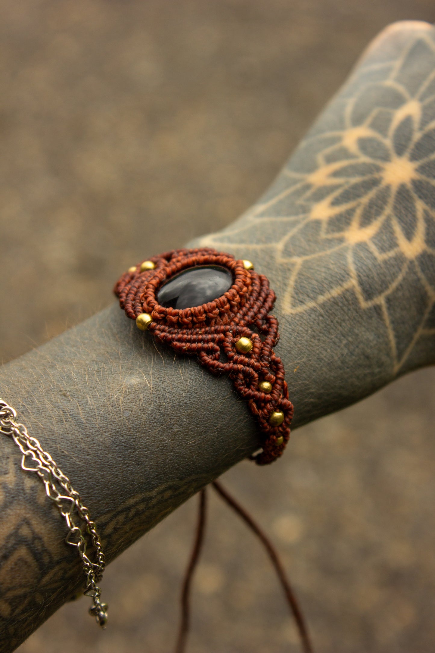 Smokey Quartz • macrame bracelet