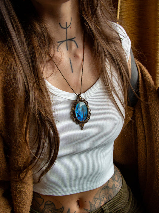 Labradorite necklace