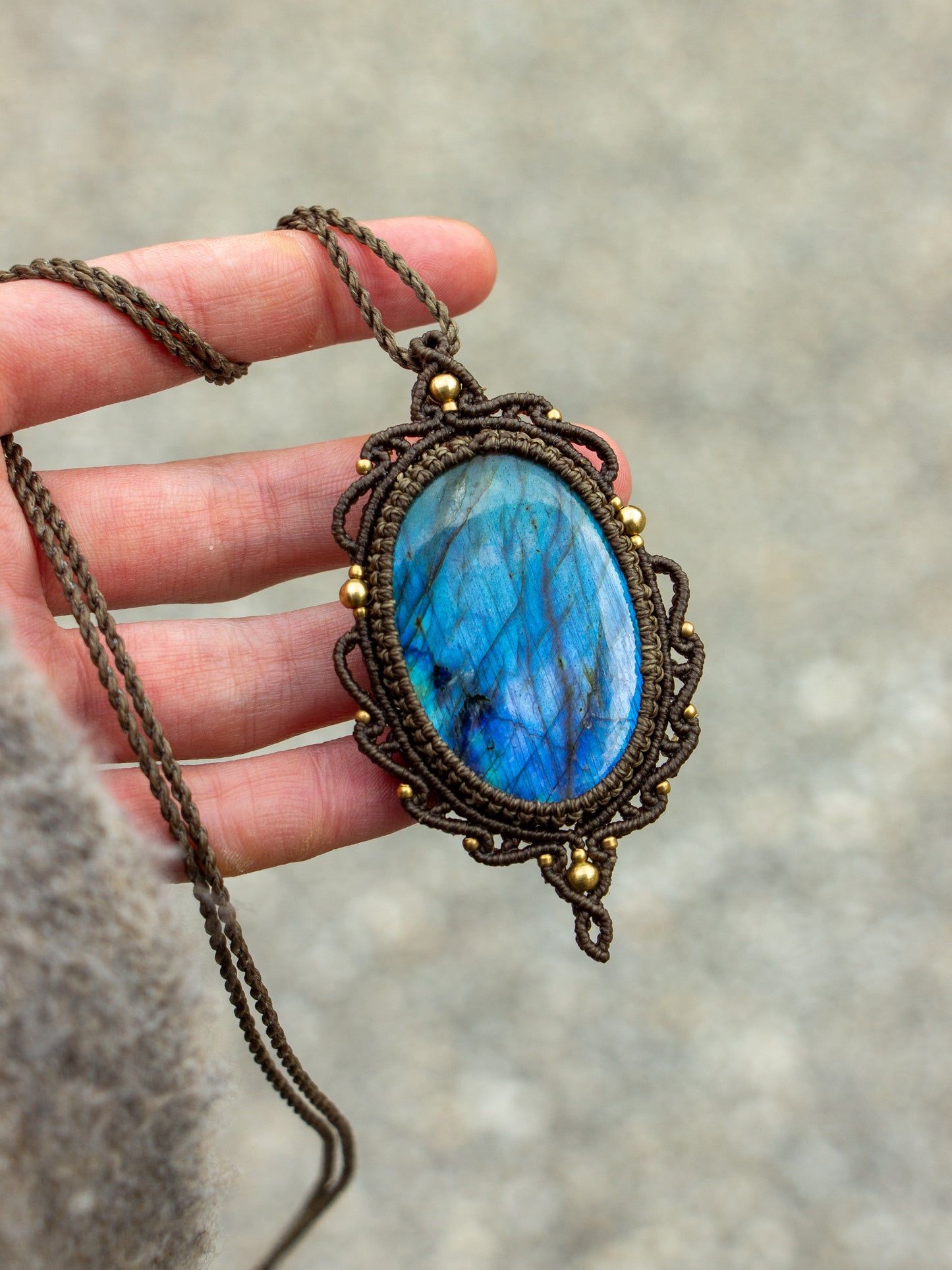 Labradorite necklace