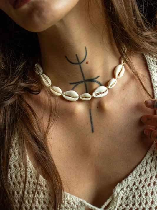cowrie shell necklace