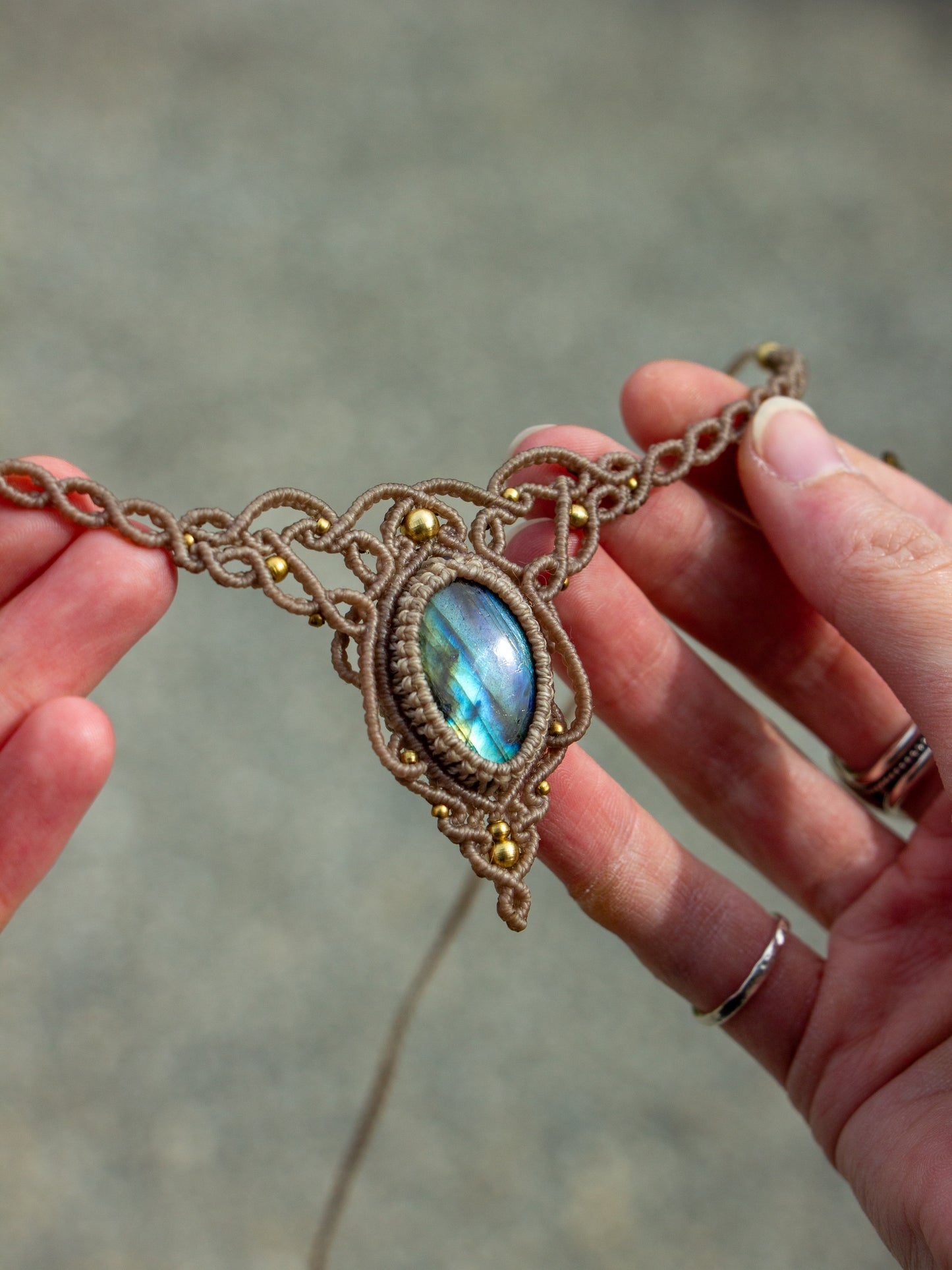 Labradorite necklace