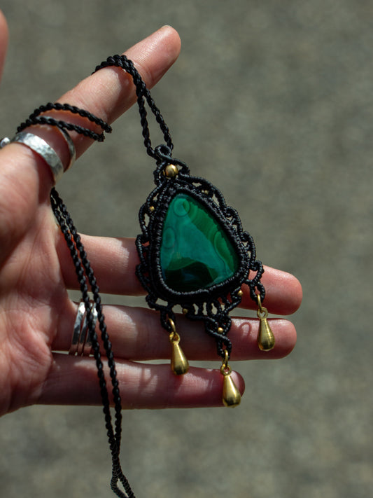 Malachite necklace