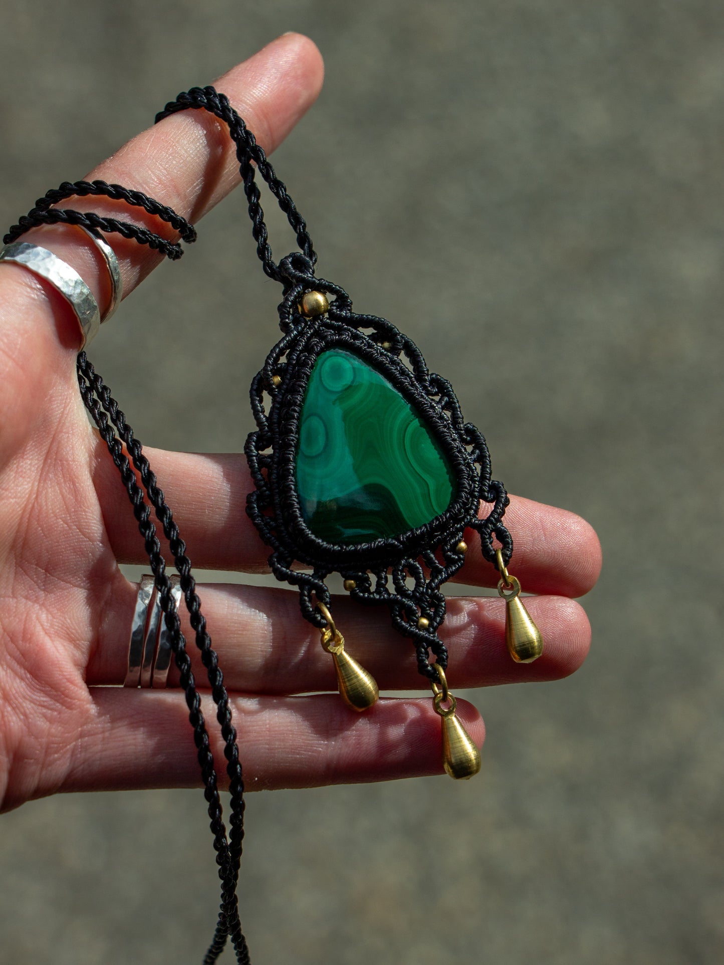 Malachite necklace