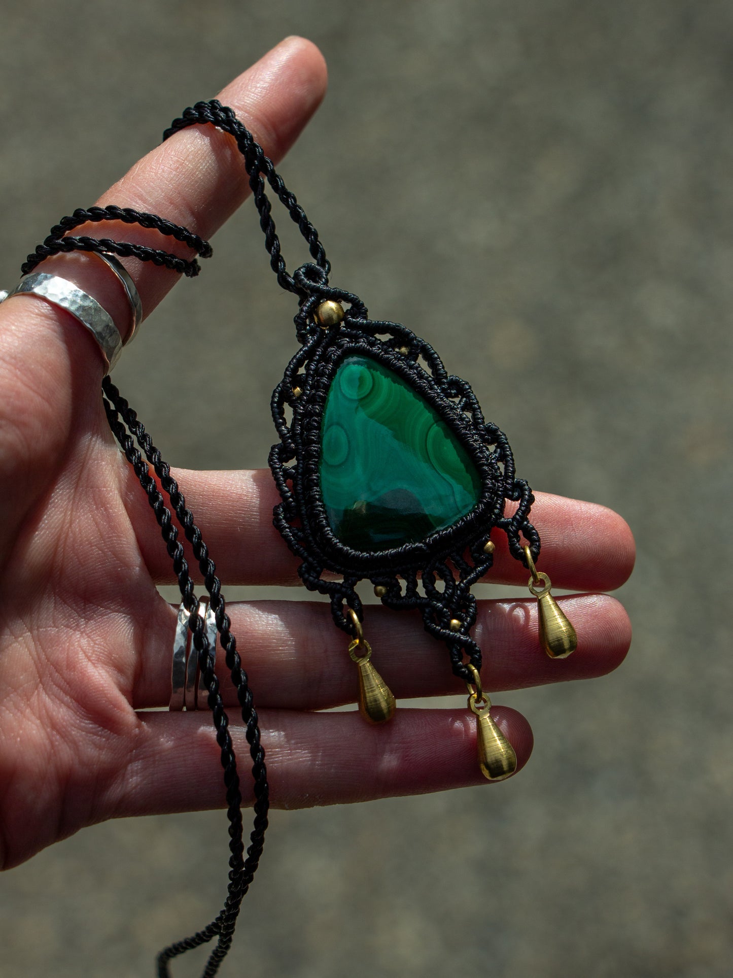 Malachite necklace