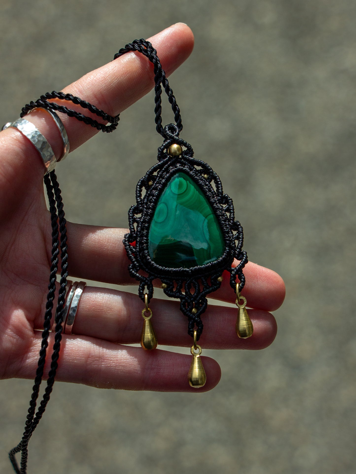 Malachite necklace