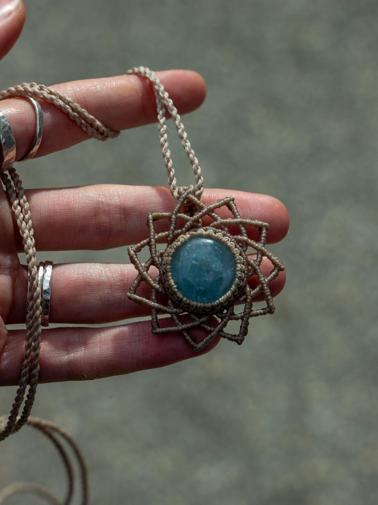 Aquamarine necklace