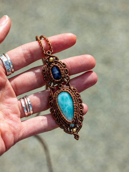 Sodalite & Larimar necklace