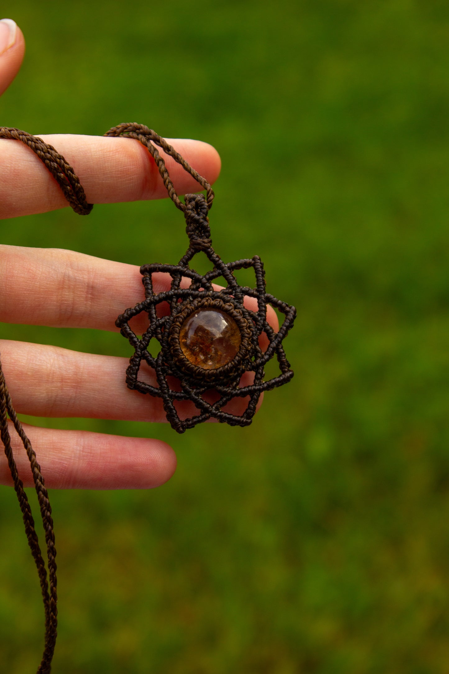 Garden Quartz • macrame necklace
