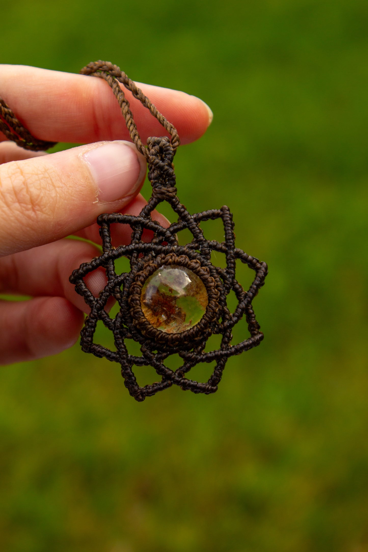 Garden Quartz • macrame necklace