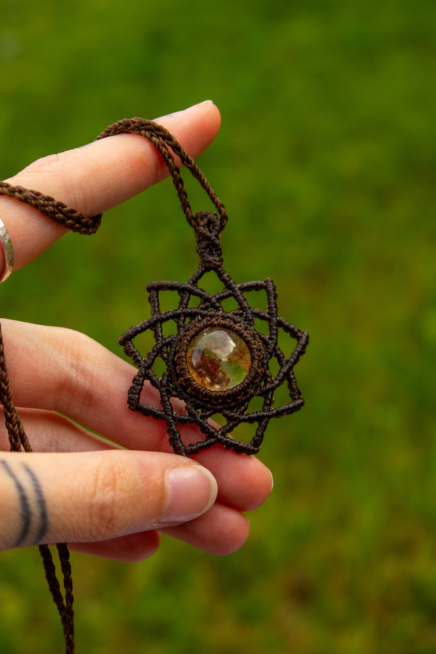 Garden Quartz • macrame necklace