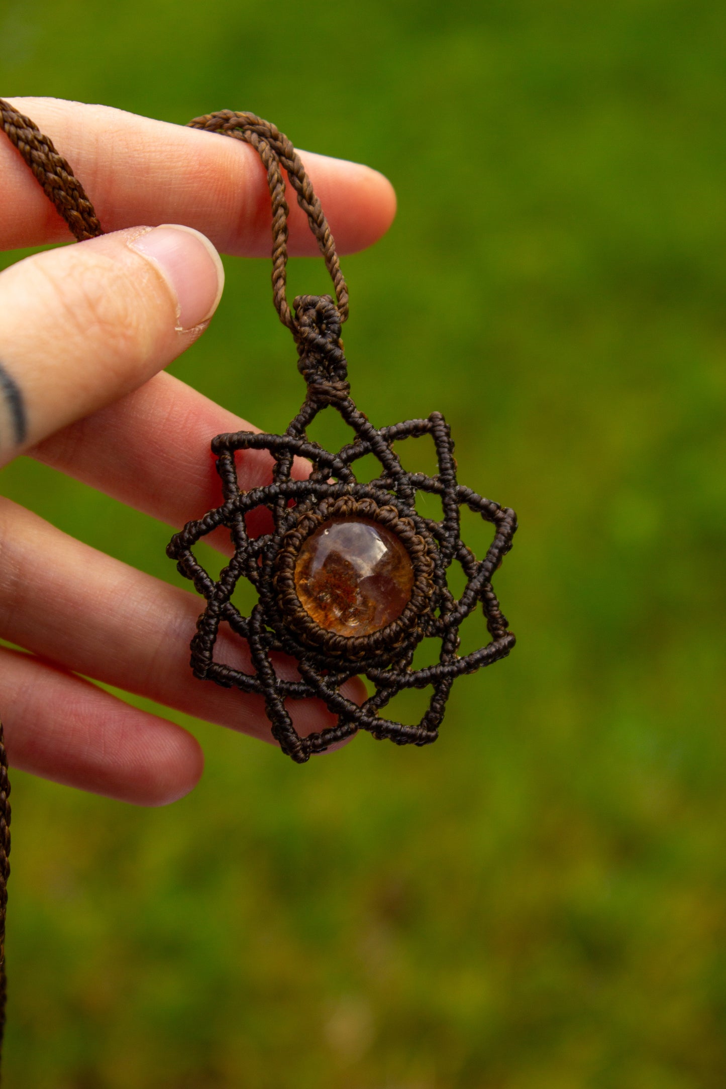 Garden Quartz • macrame necklace