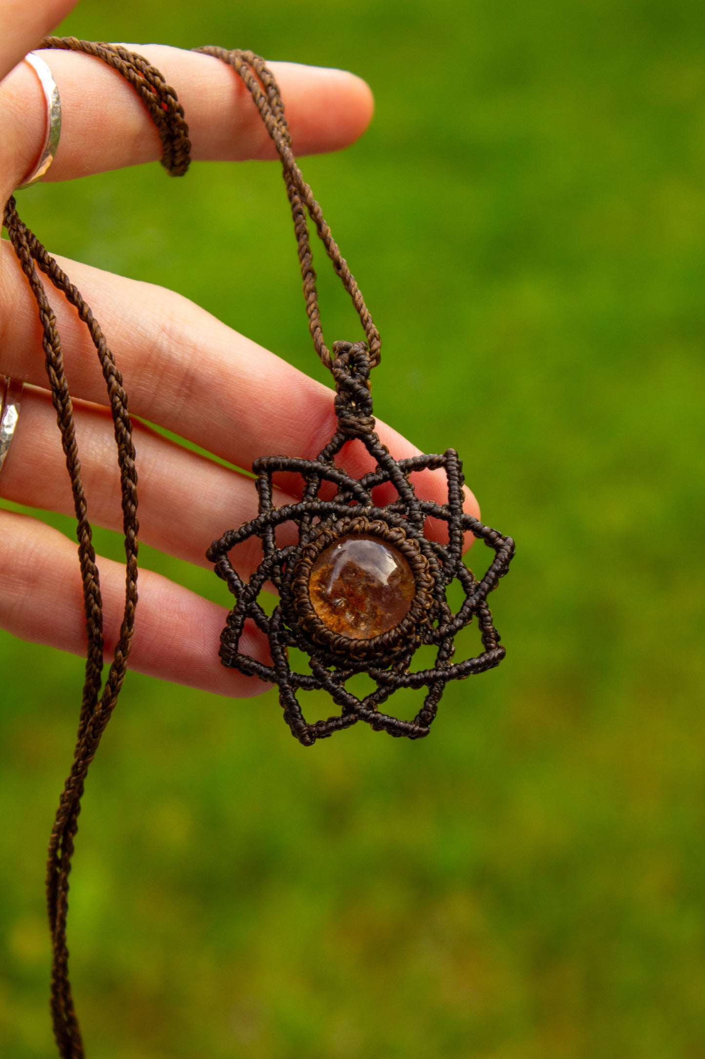 Garden Quartz • macrame necklace