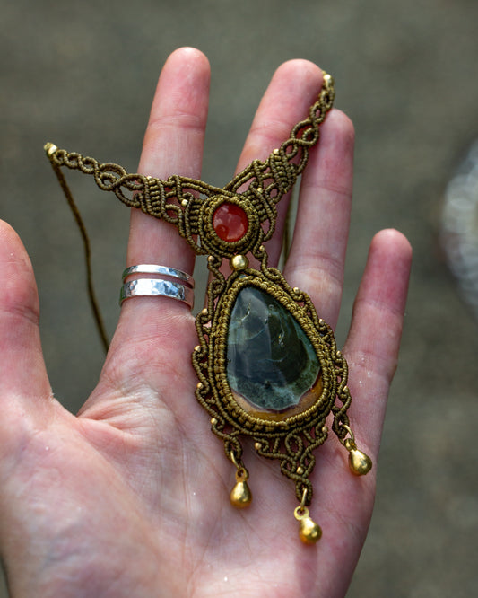 Carnelian & Imperial Jasper necklace