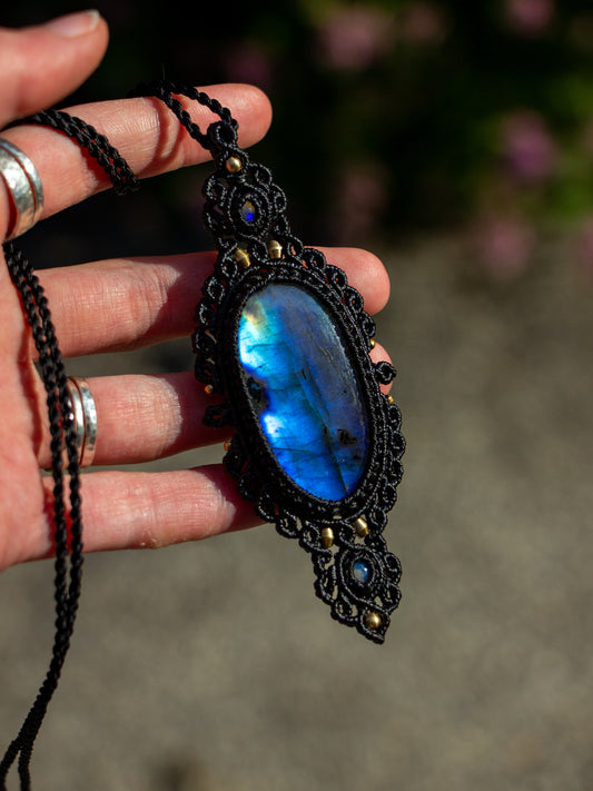 Labradorite & Ethiopian Opal necklace