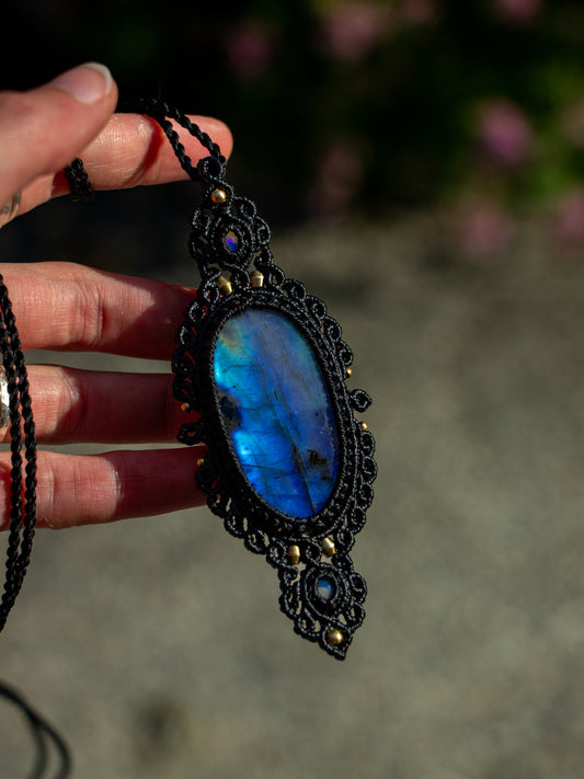 Labradorite & Ethiopian Opal necklace