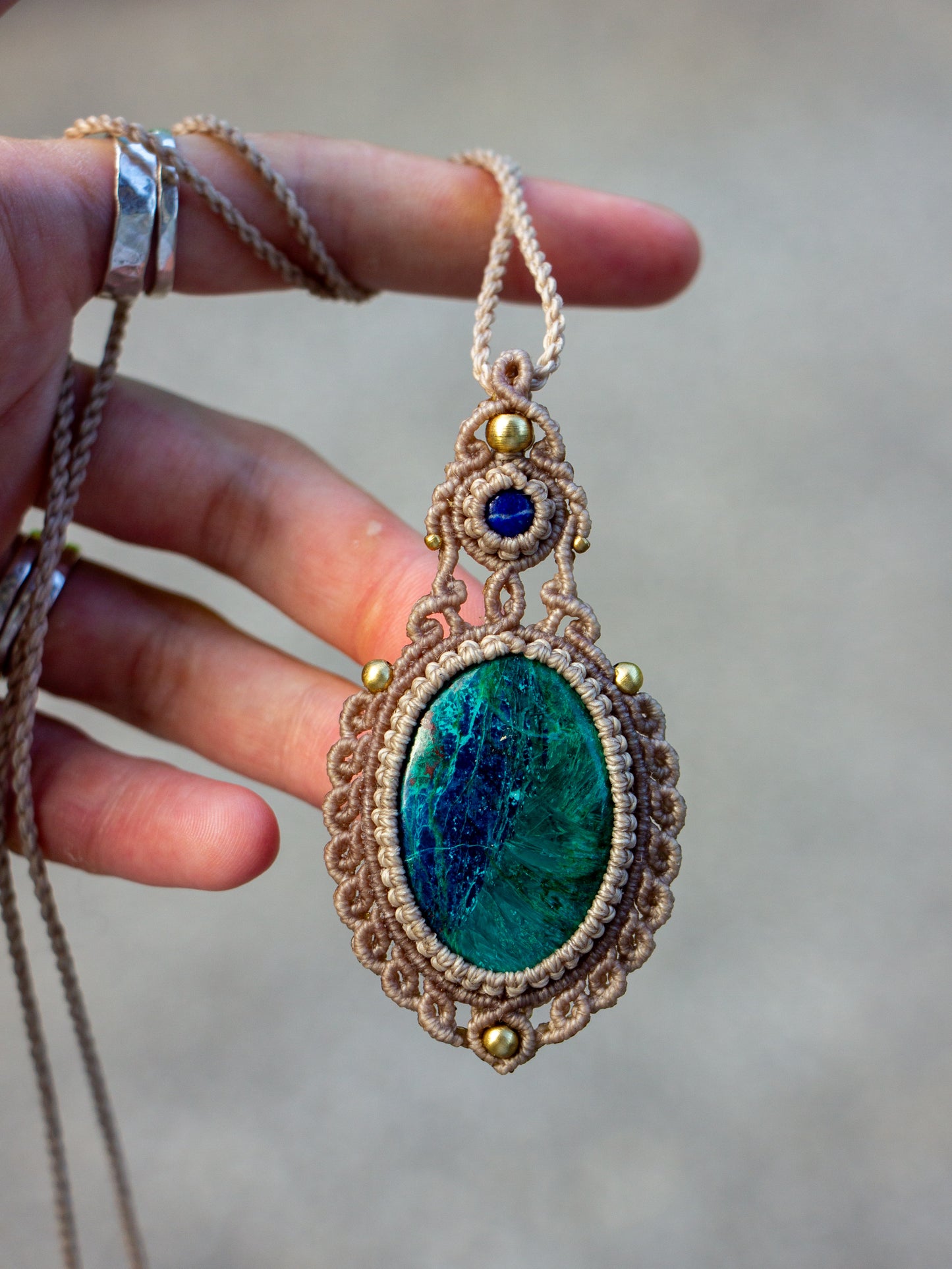 Lapis Lazuli & Chrysocolla necklace