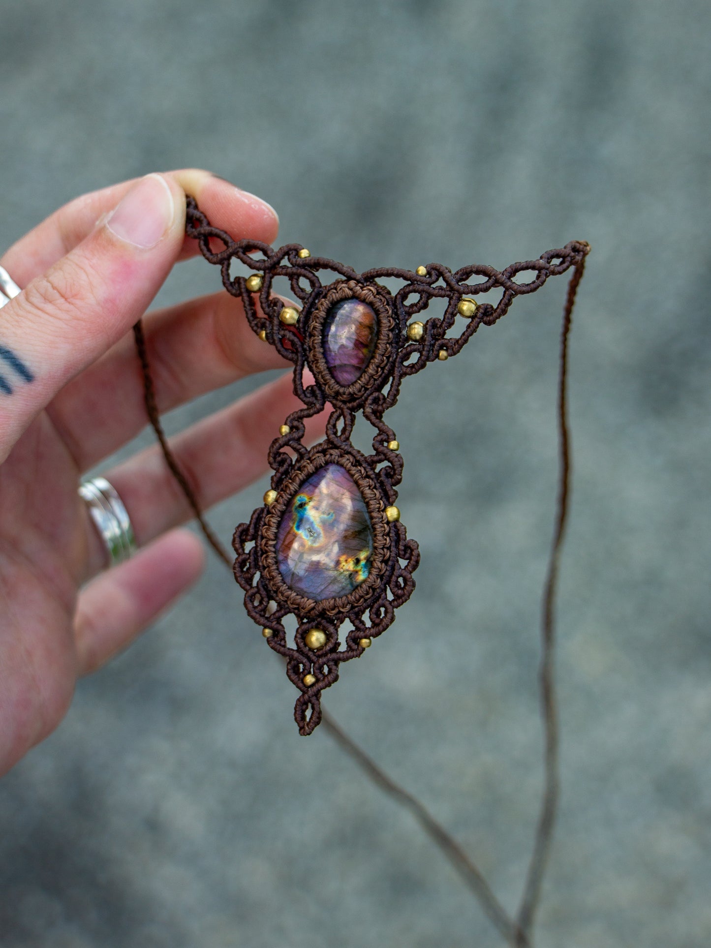 Labradorite necklace