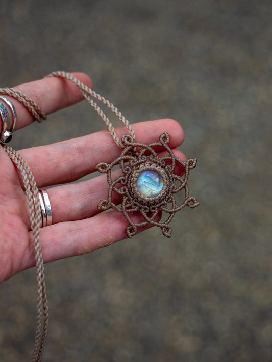 Rainbow Moonstone necklace