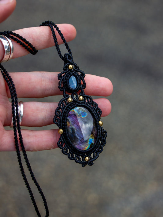 Australian Opal & Labradorite necklace