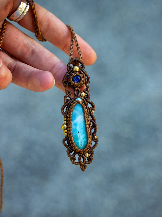 Lapis Lazuli & Larimar necklace
