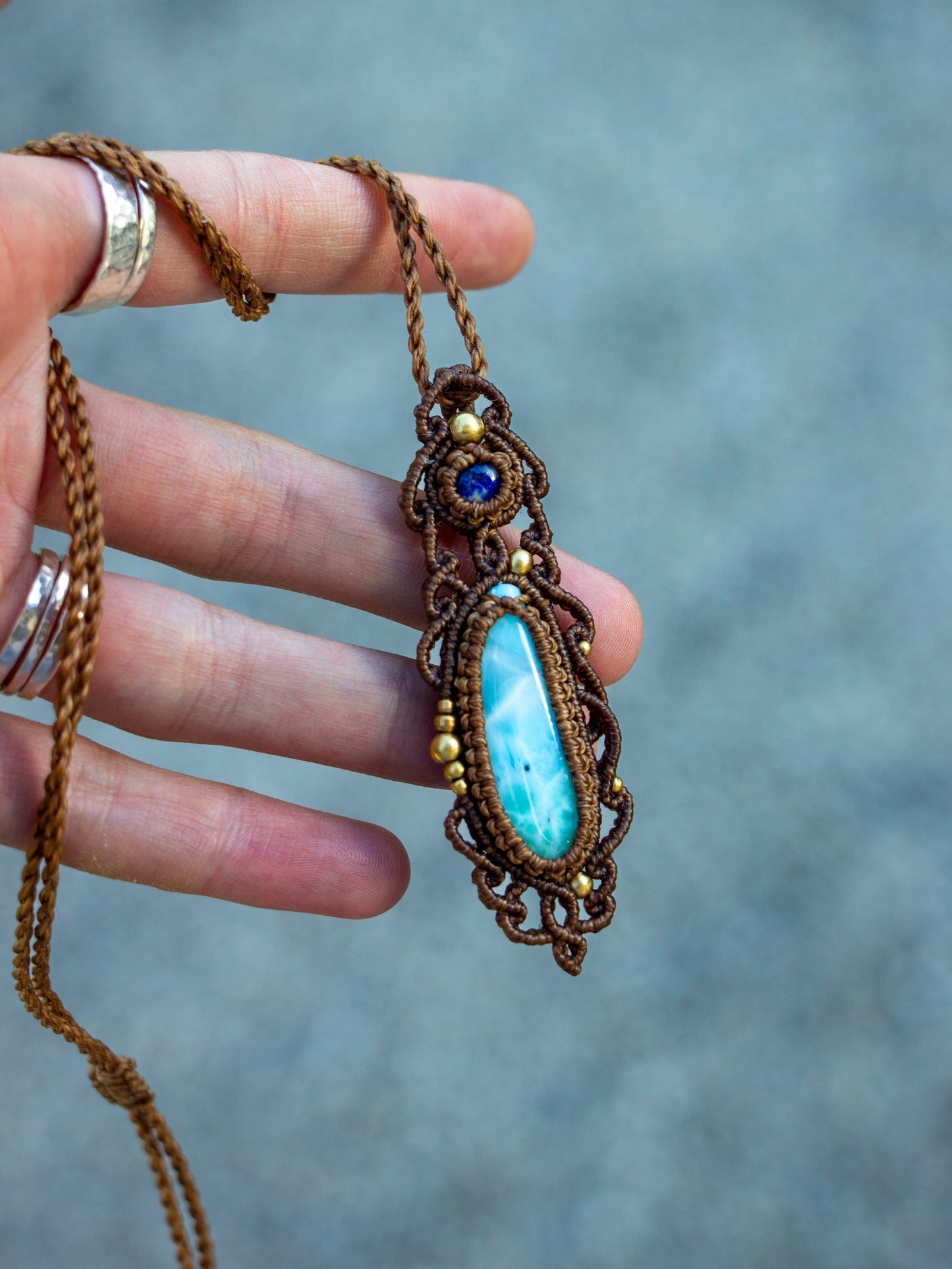 Lapis Lazuli & Larimar necklace