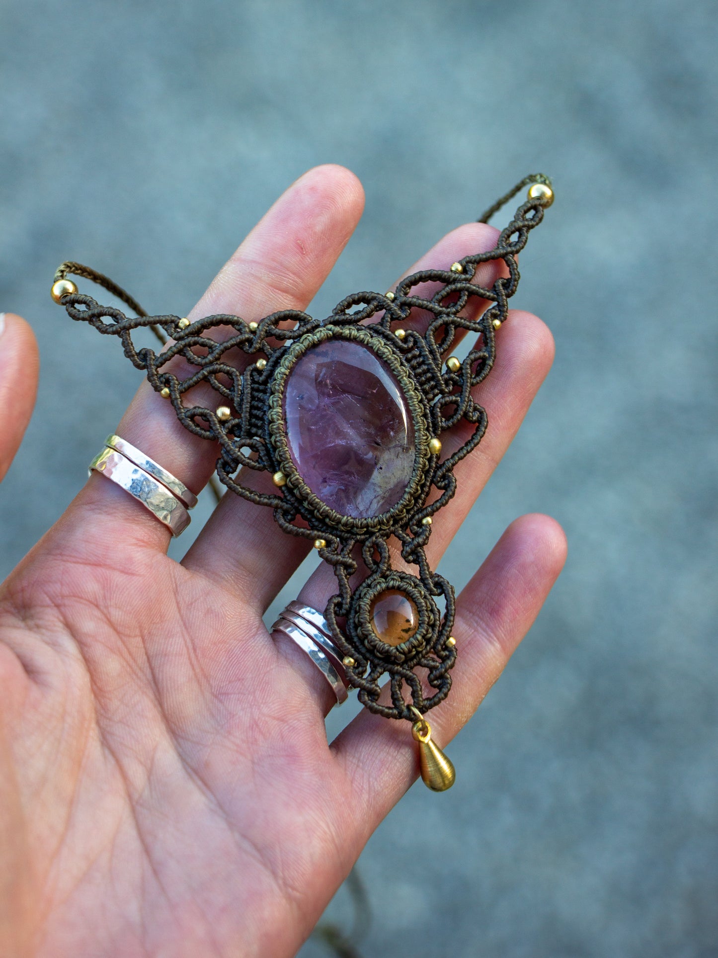 Ametrine & Citrine necklace