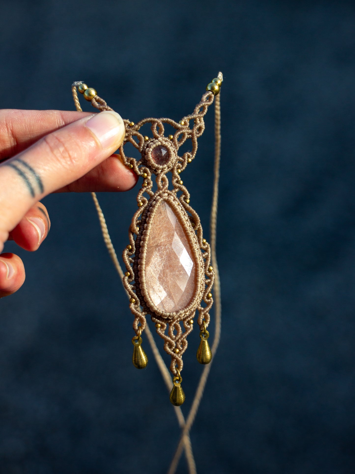 Strawberry Quartz & Peach Moonstone